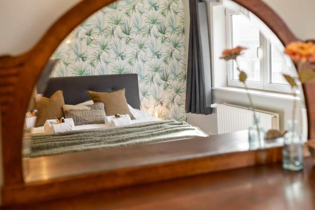 Ένα ή περισσότερα κρεβάτια σε δωμάτιο στο Huswell - Spacious house with 3 terraces