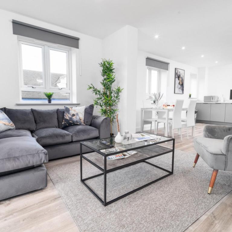 Χώρος καθιστικού στο Two Bedroom Apartment - Parking - Balcony - Smethwick 4MC