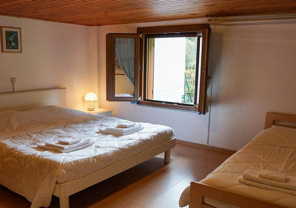 Ένα ή περισσότερα κρεβάτια σε δωμάτιο στο Mario home