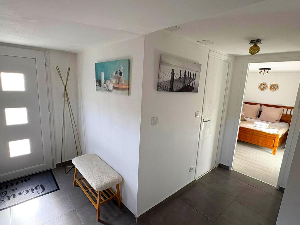 Belle îleにあるベッド