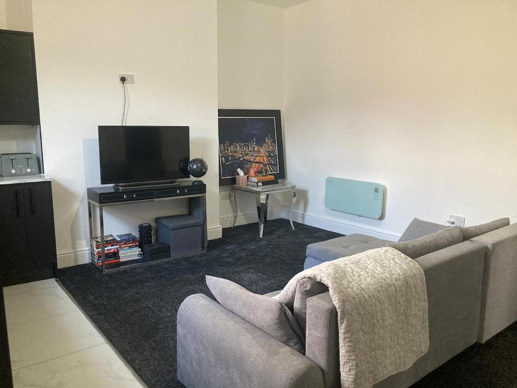 TV a/nebo společenská místnost v ubytování Flat 3, 260 Hawthorne Road