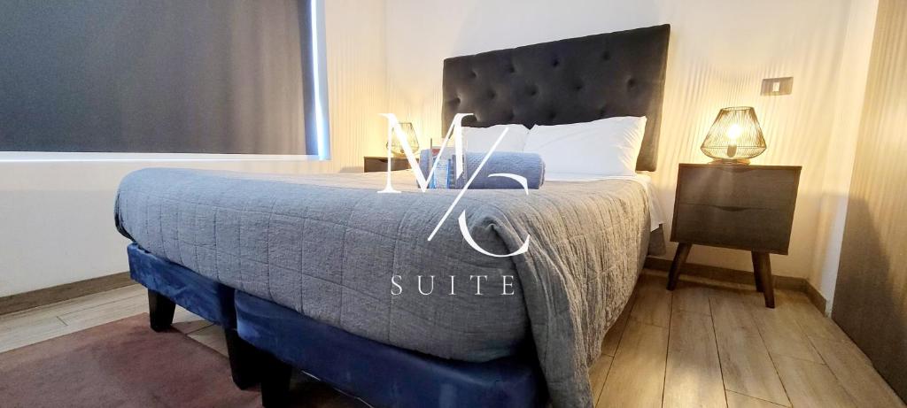 Ένα ή περισσότερα κρεβάτια σε δωμάτιο στο Exclusivo departamento Icono