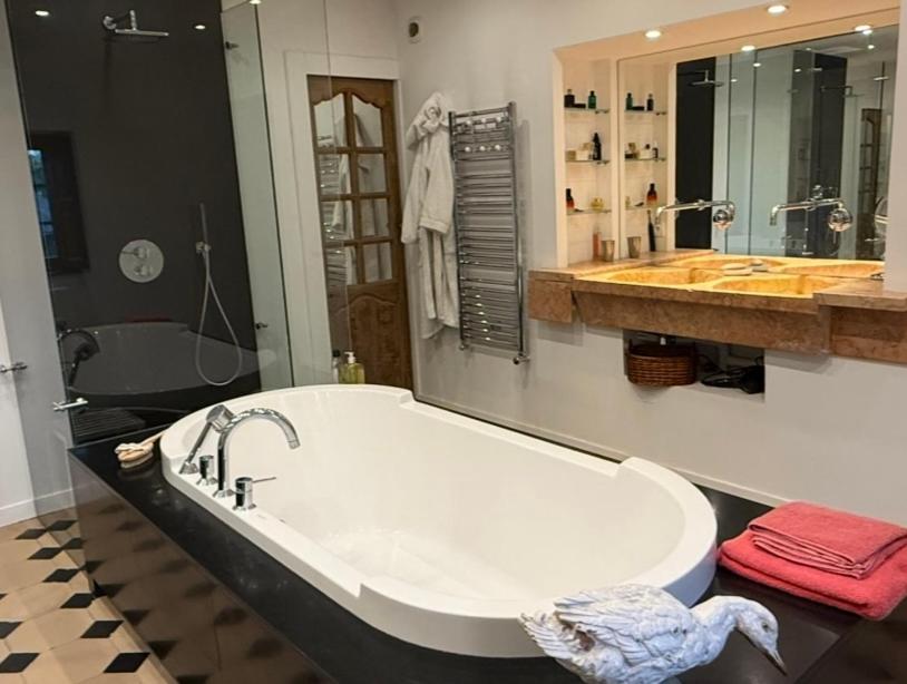 Koupelna v ubytování Clos la Rolline