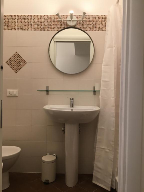 Koupelna v ubytování Daniela