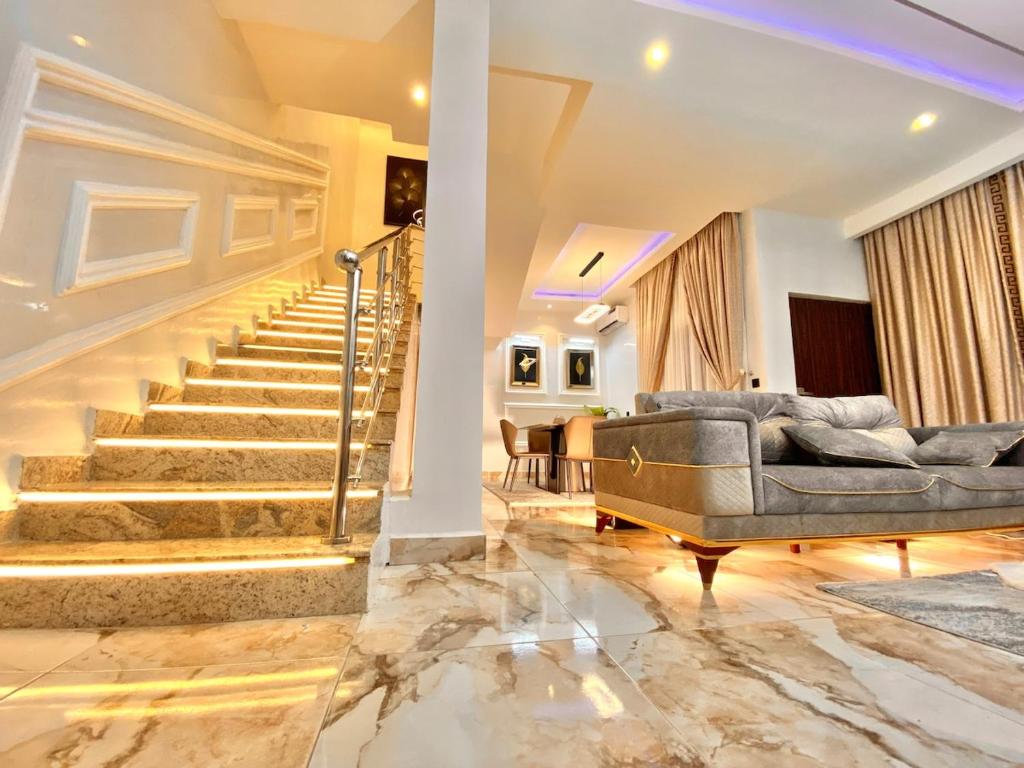 Posezení v ubytování Serenova Suites