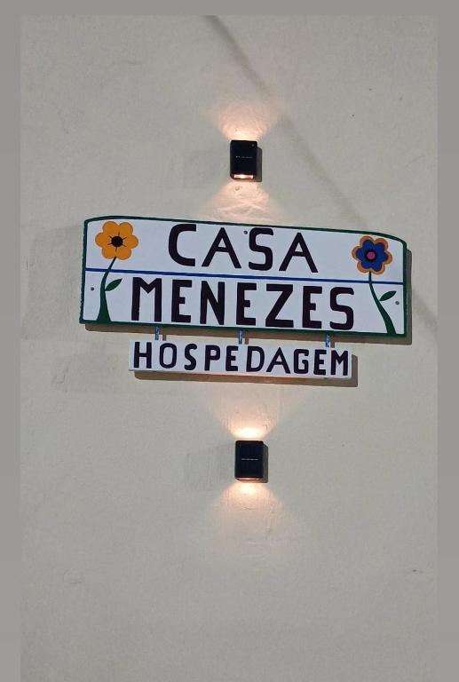 a sign that reads casa merceshotscreencreenazaazaazaazaaza at Casa Menezes - Ilha do Ferro - Alagoas in Pão de Açúcar