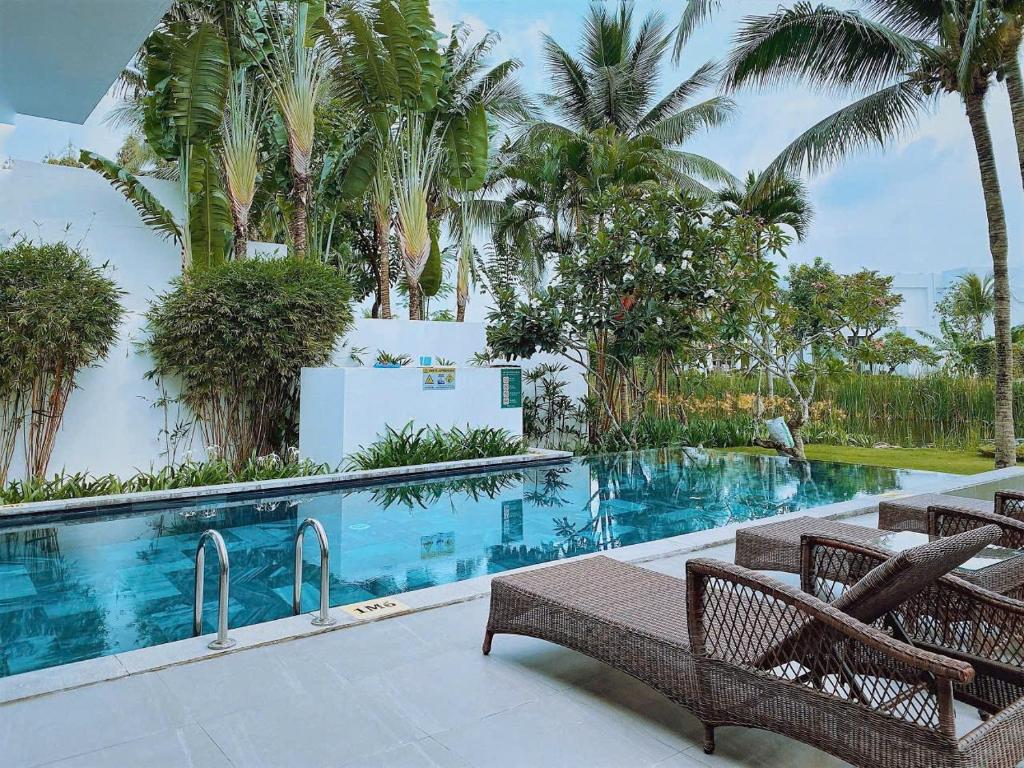 Πισίνα στο ή κοντά στο Villa gần biển Sanctuary Hồ Tràm Vũng Tàu