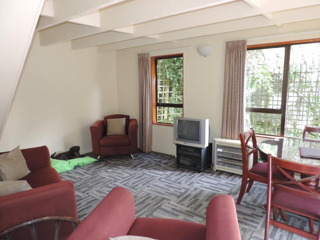 Posezení v ubytování Waiheke Island Punga Lodge