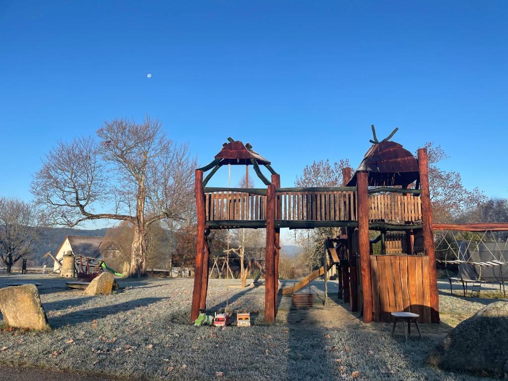 Herní místnost nebo prostor pro děti v ubytování Pension Biofarma Slunečná