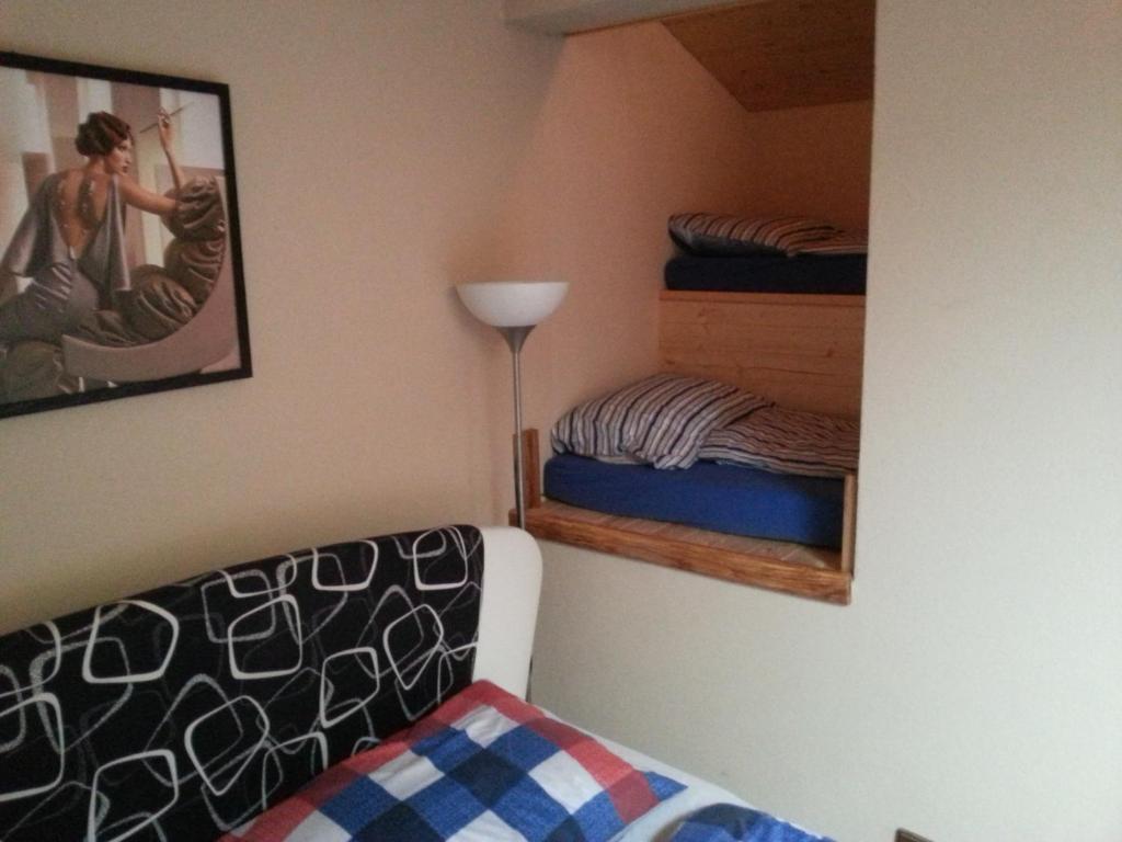 Postel nebo postele na pokoji v ubytování Ubytování U Štěpána