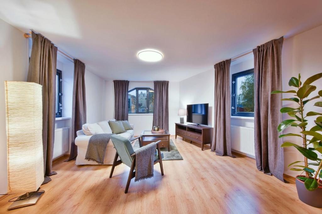 Μια τηλεόραση ή/και κέντρο ψυχαγωγίας στο Apartment Aš centrum