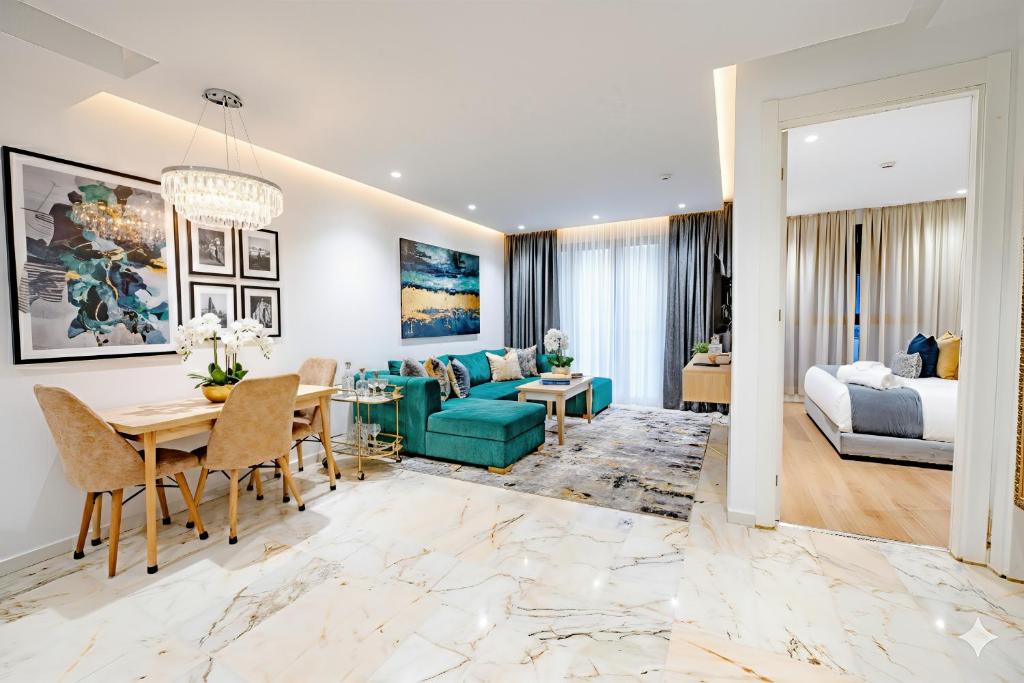 Posezení v ubytování Family Aparthotel