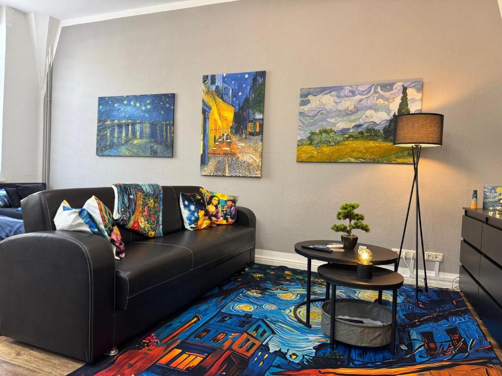 Χώρος καθιστικού στο Apartment Van Gogh