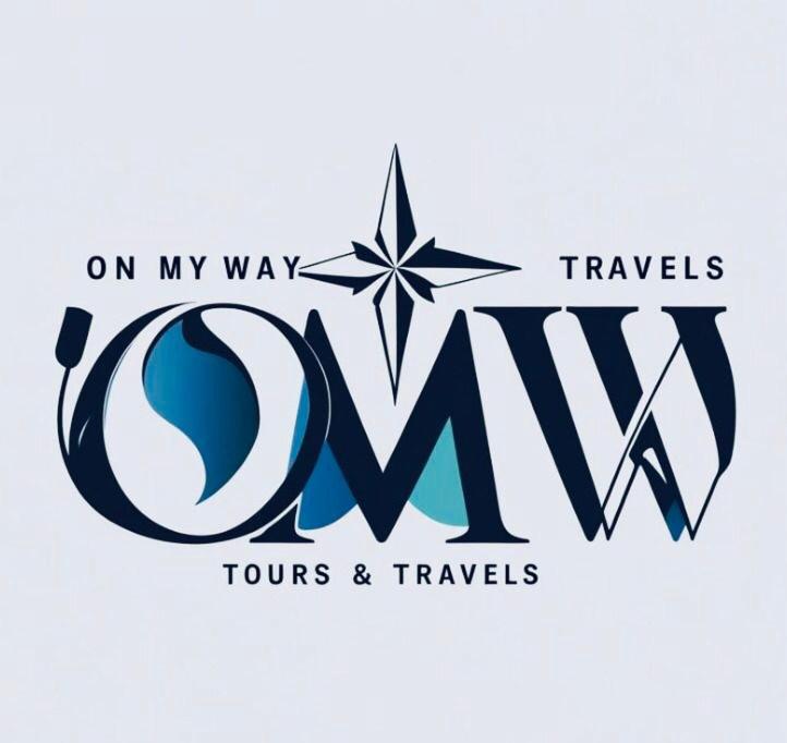 a logo for the travel tours and travels agency at On My way Tours and travels in Colombo