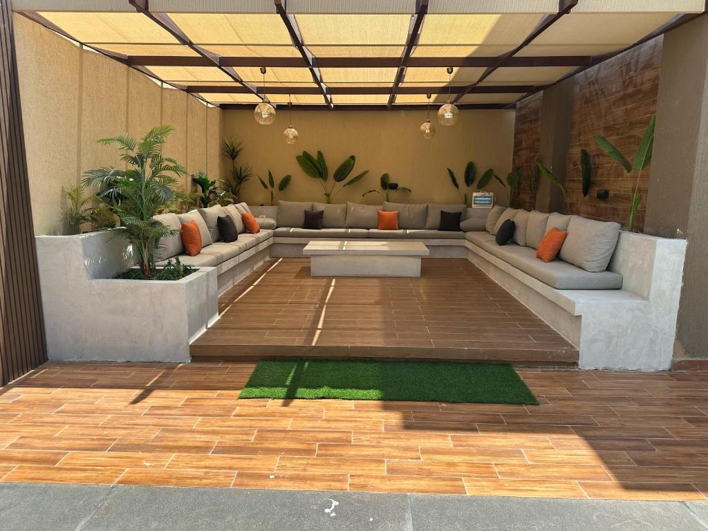 Χώρος καθιστικού στο The Chiefs Villa