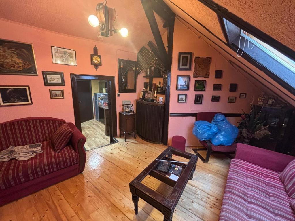 Χώρος καθιστικού στο Apartman u Jevrejskoj