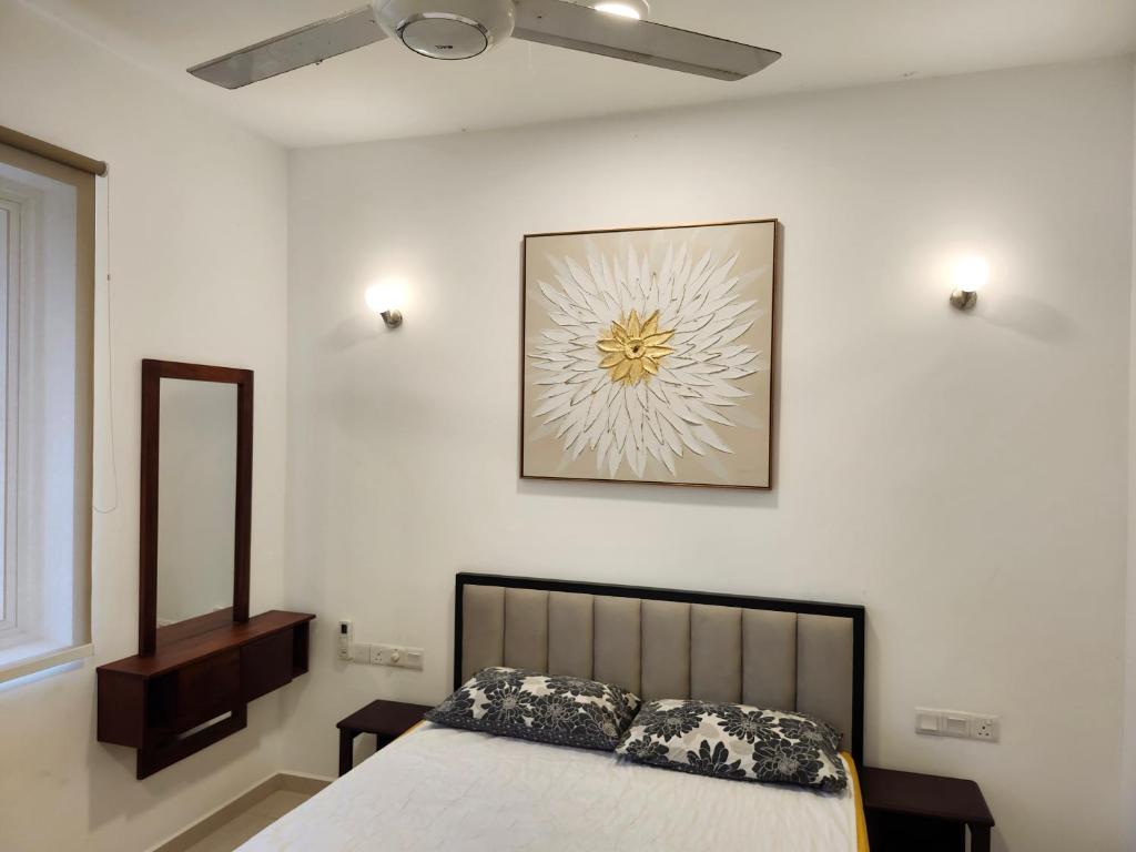 Postel nebo postele na pokoji v ubytování Aqua Beach Resort Apartments