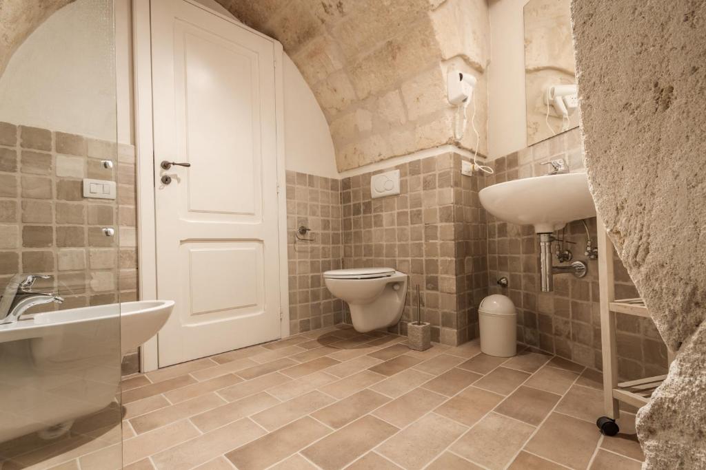 Koupelna v ubytování Casamata Matera