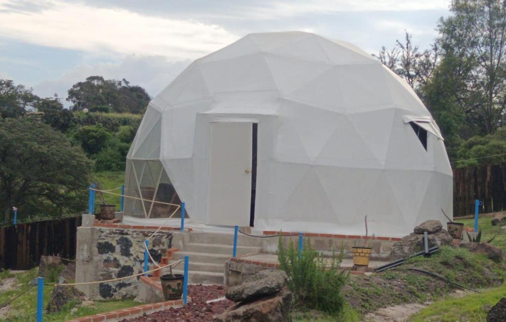 Zahrada ubytování Glamping Jilotepec, Aldea el corazon de la montaña