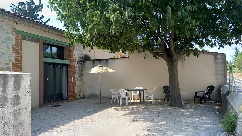 Bygningen som feriehuset ligger i