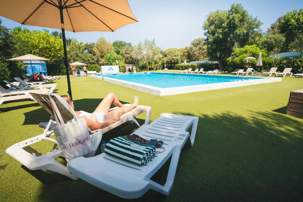 Πισίνα στο ή κοντά στο Tres Estrellas Costa Brava