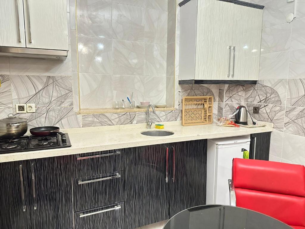 Köök või kööginurk majutusasutuses Ayasofya suıtes apart otel