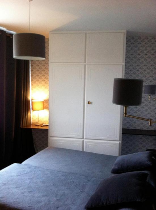Postel nebo postele na pokoji v ubytování Logis Terrasse Hôtel