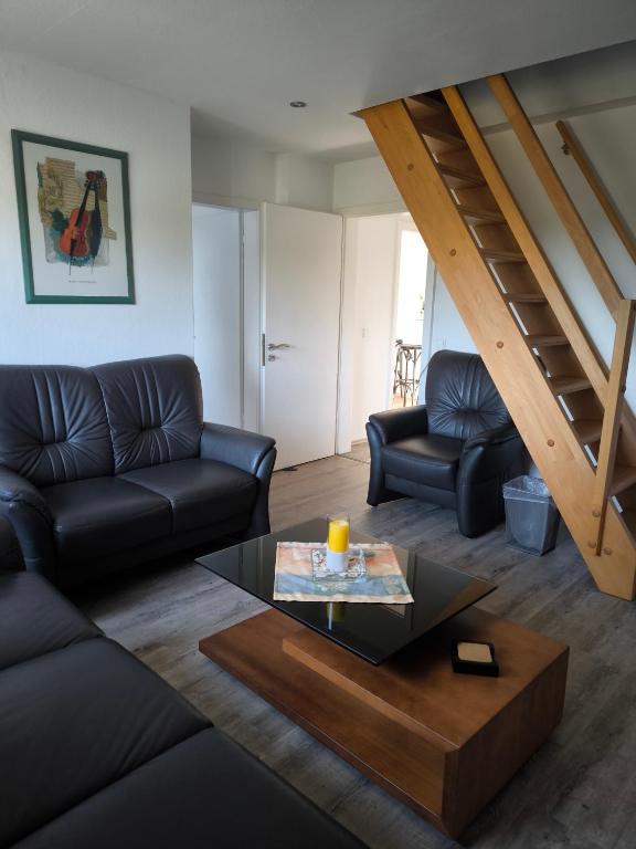 Χώρος καθιστικού στο Schröder's Ferienwohnung