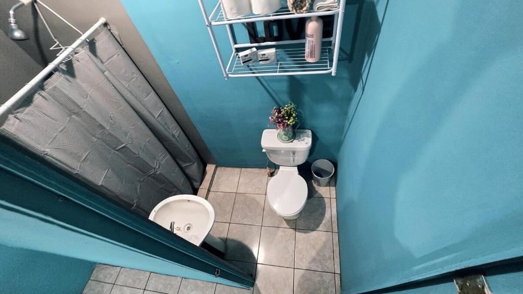 Et badeværelse på Hostal Las Flores