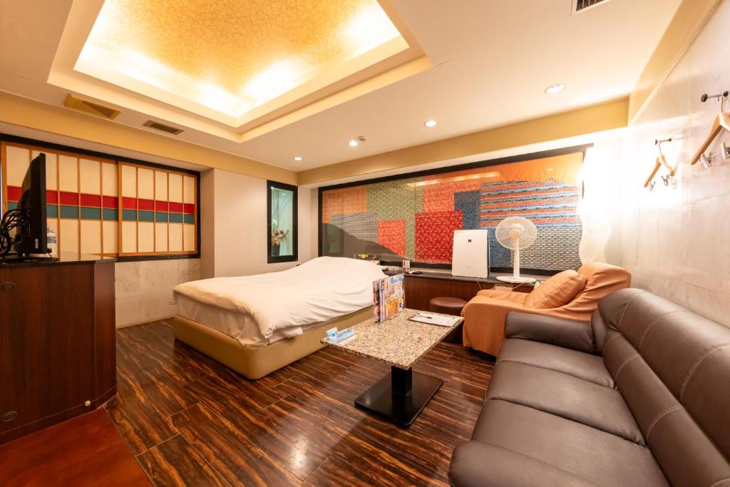 Posezení v ubytování Hotel UKIUKI -Adult Only- 千葉中央