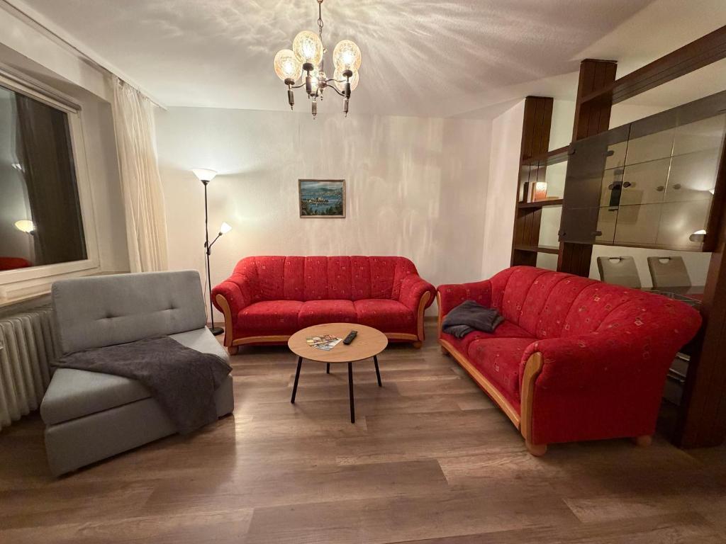 Posezení v ubytování NEU! Innenstadt inklusive Bettwäsche und Handtüchern, Kaffeevollautomat