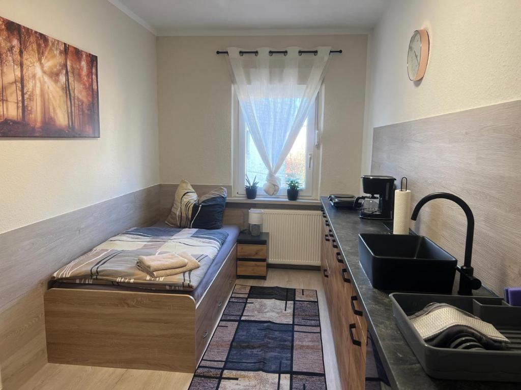 Posezení v ubytování Pension am Görlitzbach