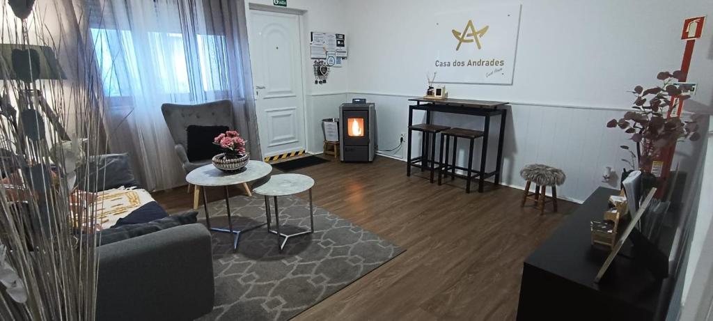 Een zitgedeelte bij Casa dos Andrades