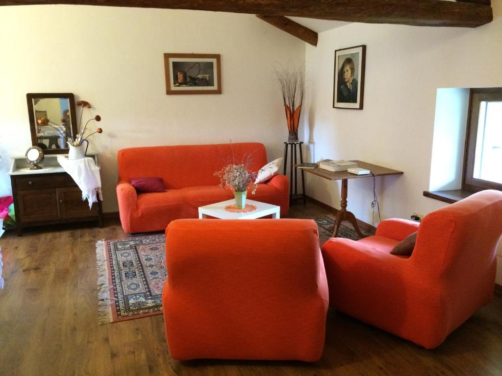 Posezení v ubytování Casa Pellis