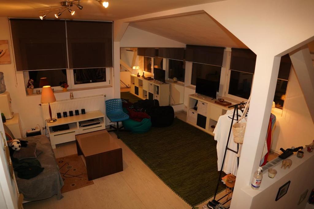  Elle comprend un salon doté d'une télévision à écran plat. dans l'établissement Bucharest Residence, à Bucarest