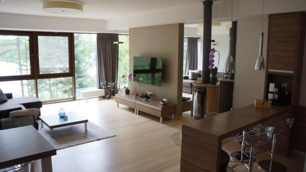 a living room with a couch and a table at Mierki da Marco 