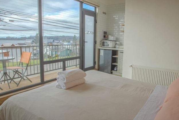 Postel nebo postele na pokoji v ubytování Alto Pehuén