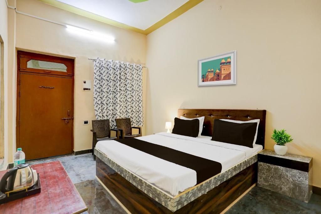 Ένα ή περισσότερα κρεβάτια σε δωμάτιο στο Hotel Moonlight