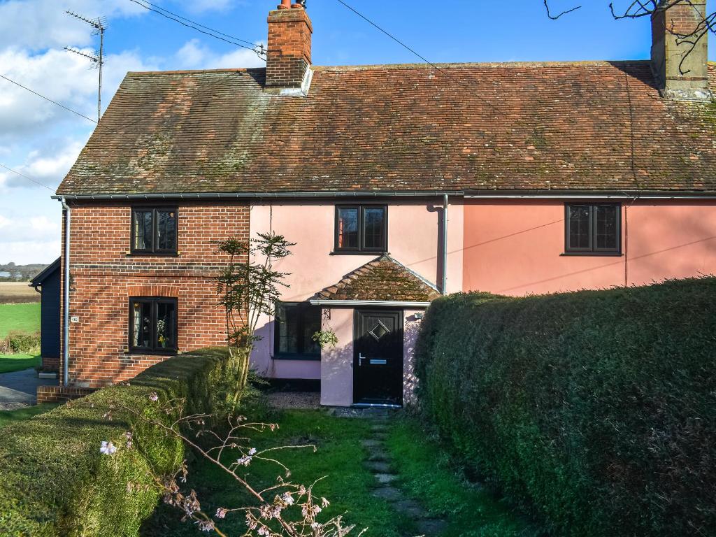 Bygningen som feriehuset ligger i