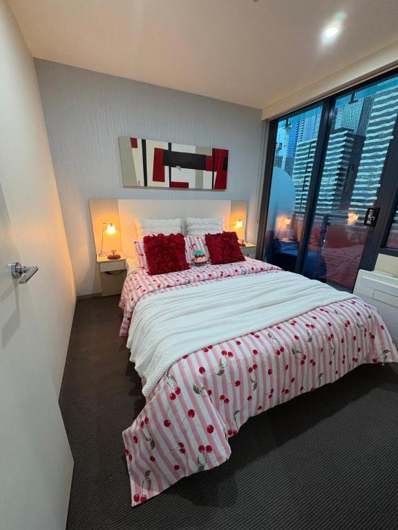 Ένα ή περισσότερα κρεβάτια σε δωμάτιο στο Dream Home