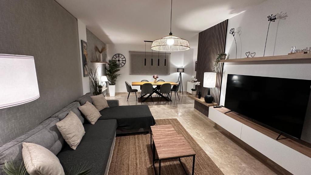 Posezení v ubytování Hollywood Apartman - Sun, Relax & Golf