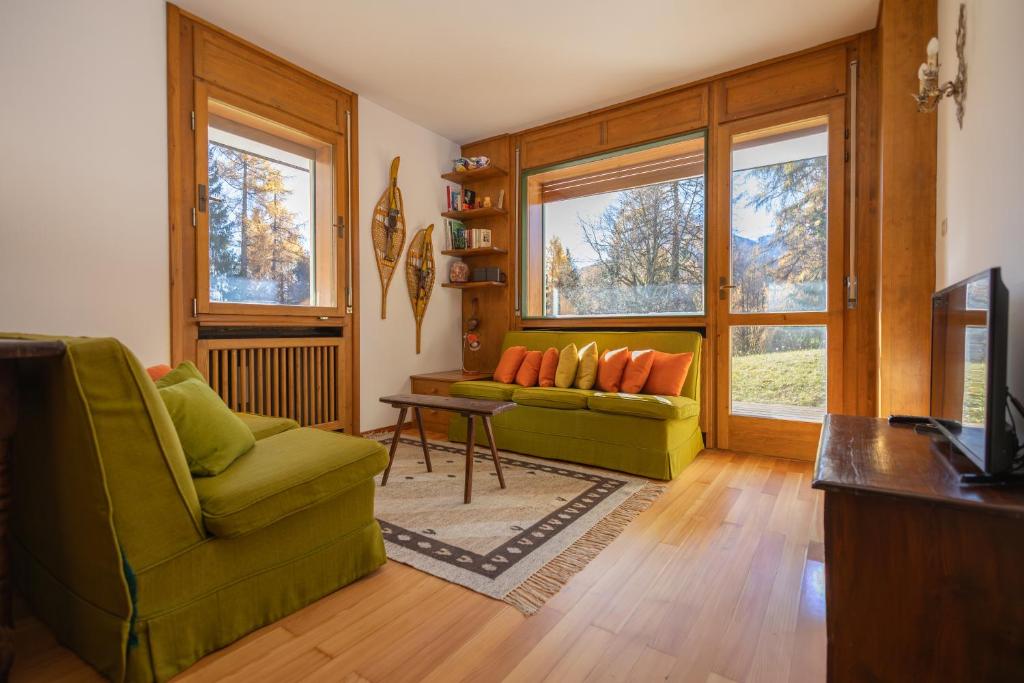 Et opholdsområde på Cortina - Chalet Pocol 22