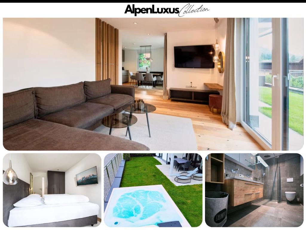 TV a/nebo společenská místnost v ubytování HEAVEN 7 SUITE - AlpenLuxus Collection