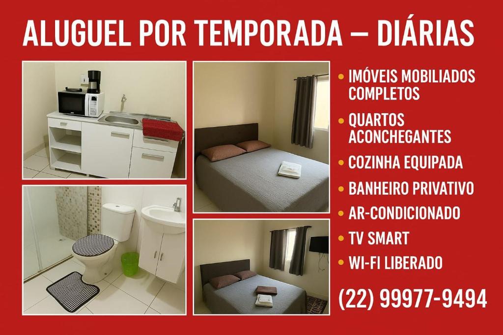 カンポス・ドス・ゴイタカゼスにあるApto Antonio 2の四枚のコラージュ