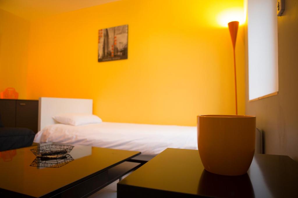 Postel nebo postele na pokoji v ubytování Le Gîte Oratorien