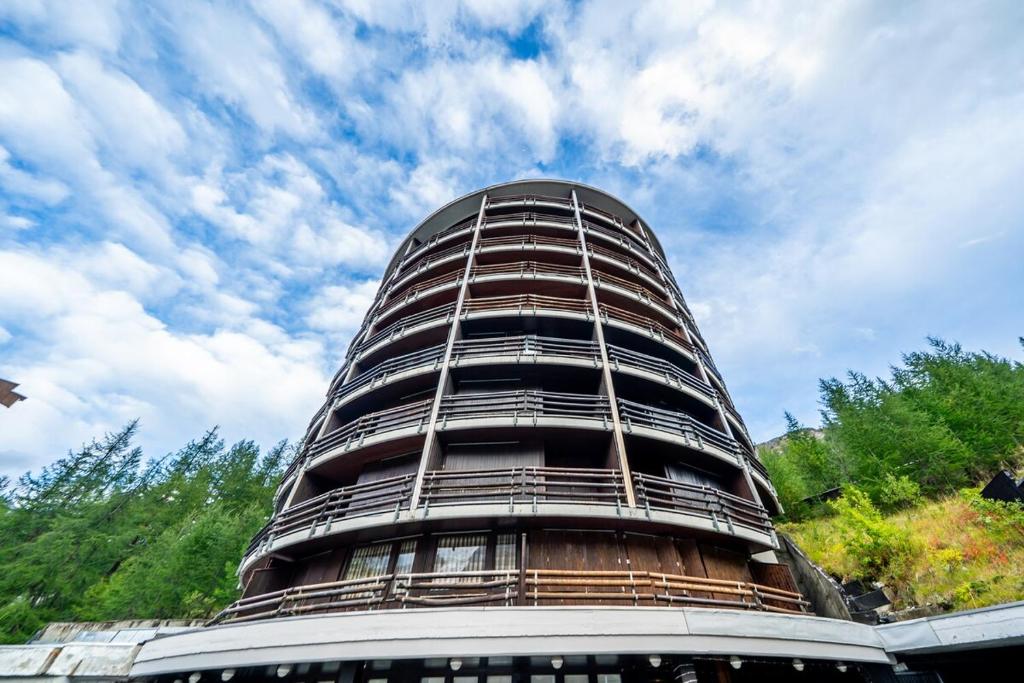 a tall building with a dome on top of it at Cervinia Ski In Ski Out - Peak Studio in Breuil-Cervinia