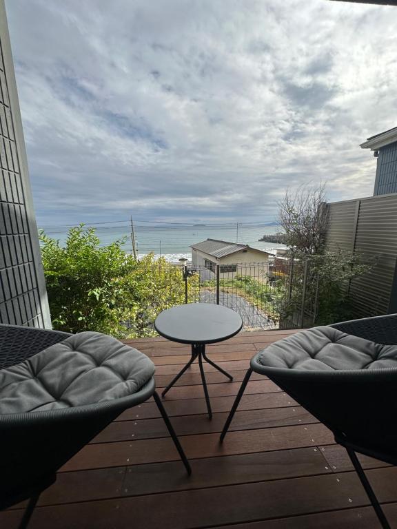 Balkón nebo terasa v ubytování 波音ハウス