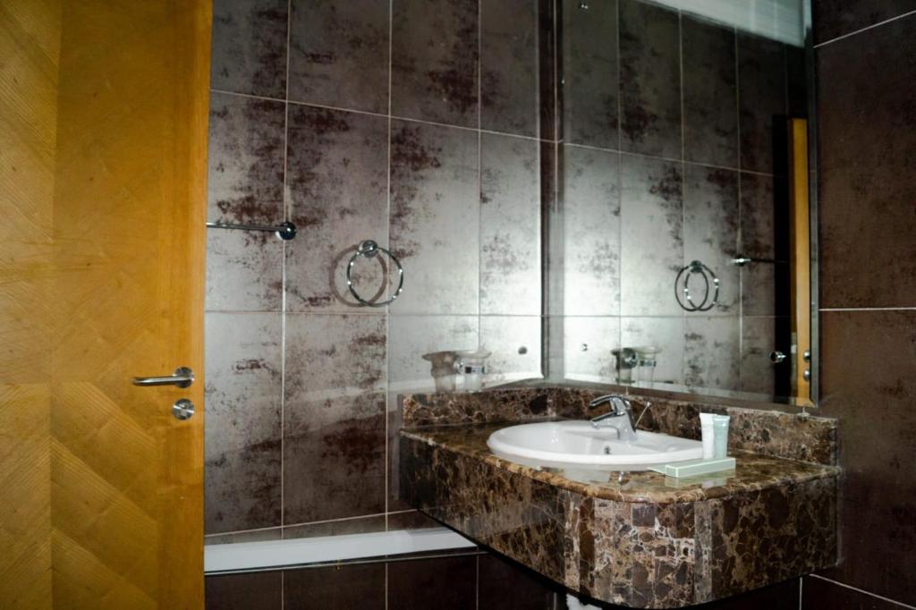 Koupelna v ubytování Travel inn