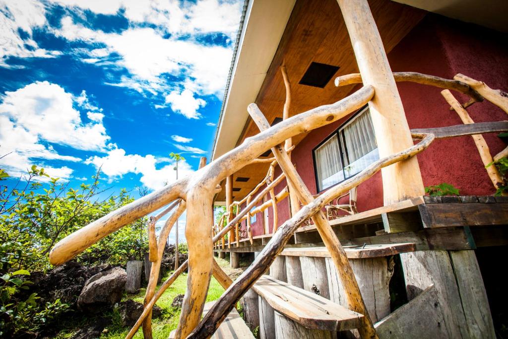Balkón nebo terasa v ubytování Pikera Uri Eco Lodge