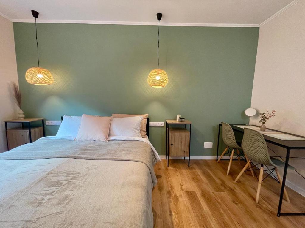 Ένα ή περισσότερα κρεβάτια σε δωμάτιο στο ZiAna - Hiperbara Livezeni